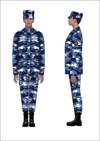 Әскери формадағы юбка астында